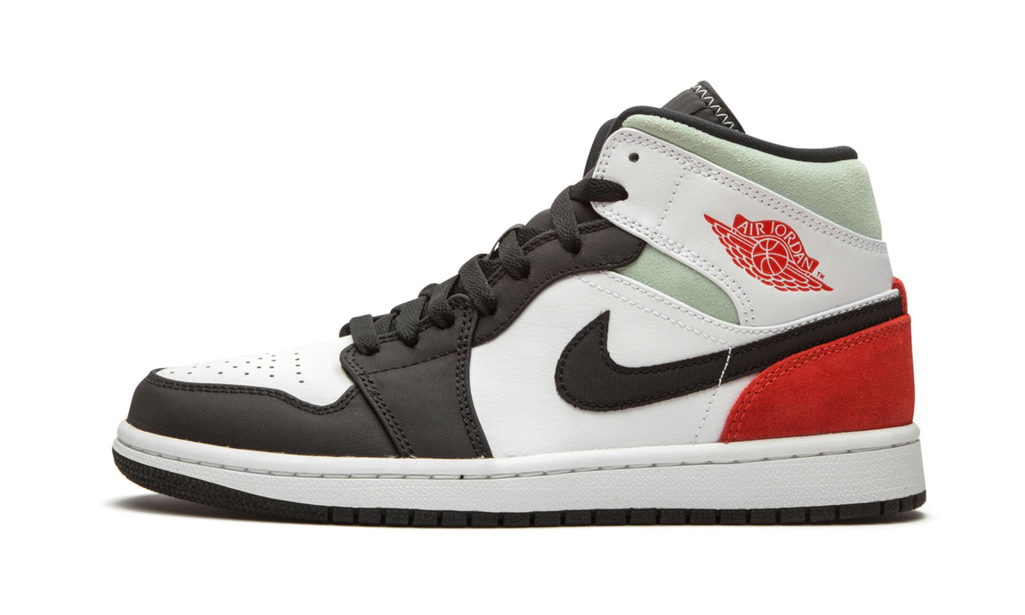 Jordan 1 Mid SE Red Grey Black Toe