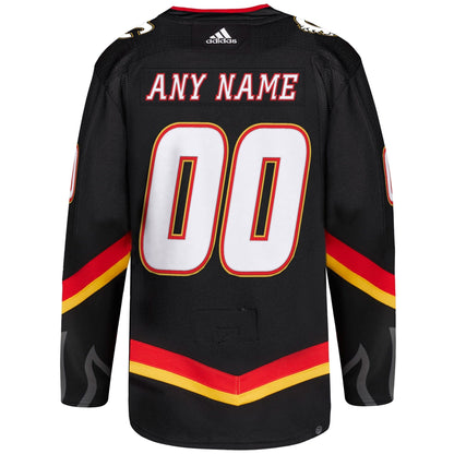 Calgary Flames adidas Alternate Primegreen Custom Jersey - Black