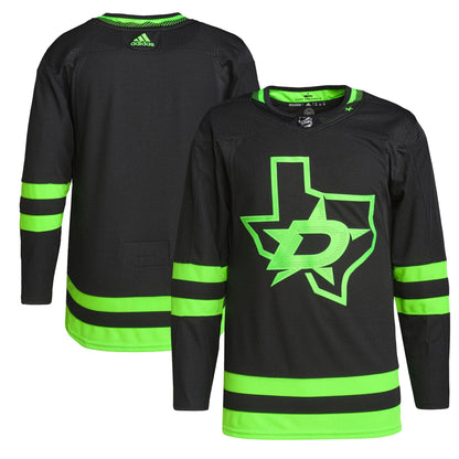 Dallas Stars adidas Men's Alternate Primegreen Custom Jersey - Black