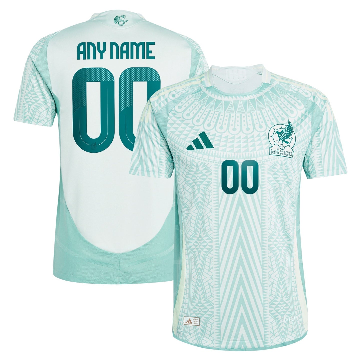 Mexico National Team adidas 2024 Away Custom Jersey - Green