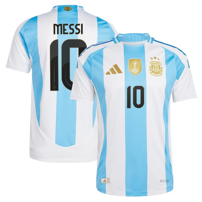 Lionel Messi Argentina National Team adidas 2024 Home Player Jersey - White