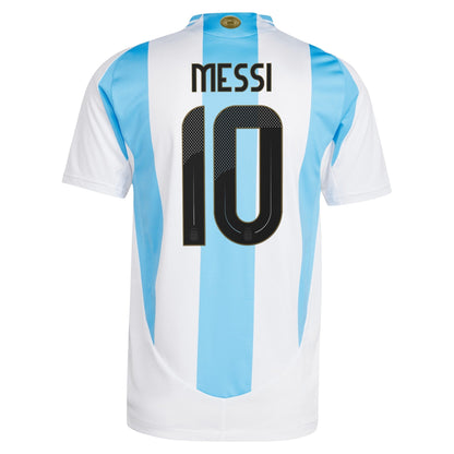 Lionel Messi Argentina National Team adidas 2024 Home Player Jersey - White