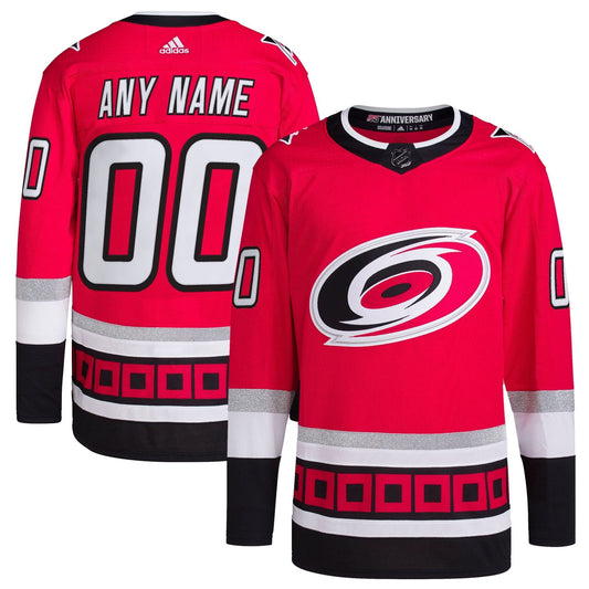 Carolina Hurricanes adidas 25th Anniversary Primegreen Custom Jersey - Red