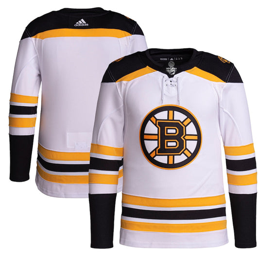 Boston Bruins adidas Men's Away Primegreen Custom Jersey - White