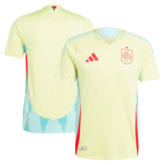 Spain National Team adidas 2024 Away Custom Jersey - Yellow