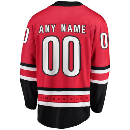 Carolina Hurricanes Fanatics Alternate Breakaway Custom Jersey - Red