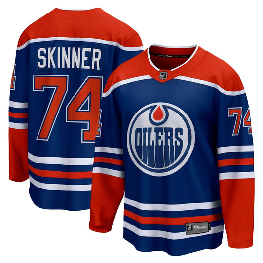 Stuart Skinner Edmonton Oilers Fanatics Home Breakaway Player Jersey - Royal