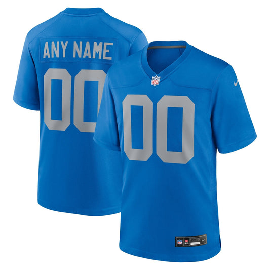 Detroit Lions Nike Alternate Custom Game Jersey - Blue