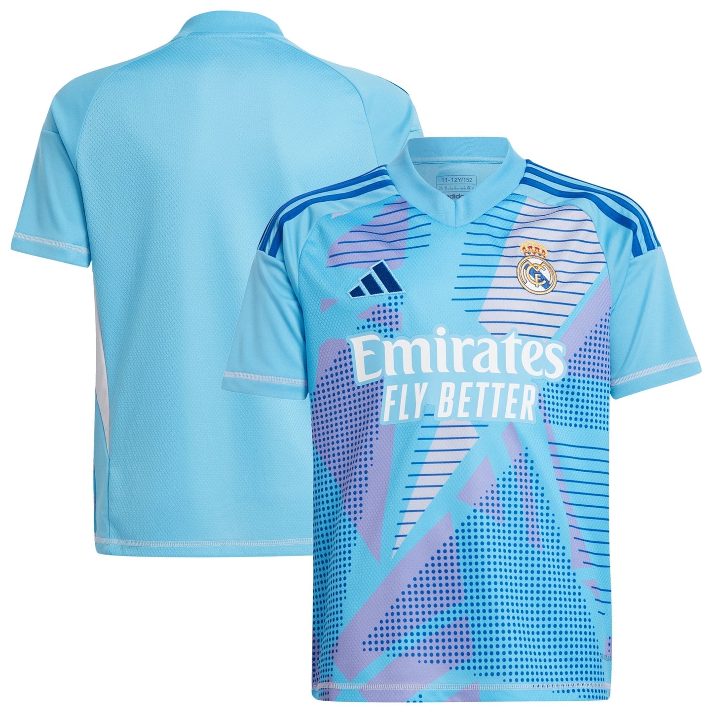 Real Madrid adidas Home Goalkeeper Shirt 2024-25 - Kids Custom Jersey - Blue