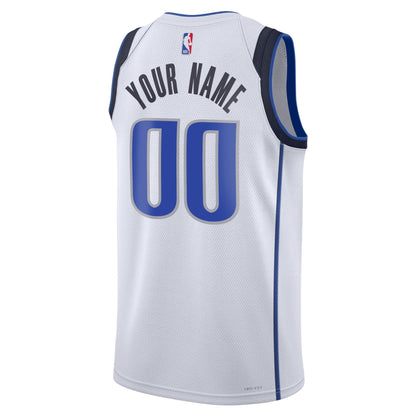 Dallas Mavericks Nike Unisex Swingman Custom Jersey White - Association Edition