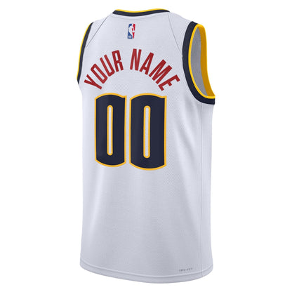 Denver Nuggets Nike Unisex Swingman Custom Jersey White - Association Edition