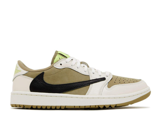 Travis Scott X Air Jordan 1 Low Golf Neutral Olive Everlasting Sneaker